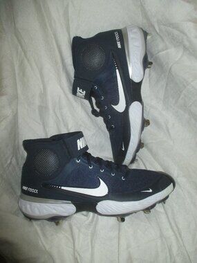 Nike React Alpha Huarache Elite 3 Navy Blue Baseball Cleats Sz 15